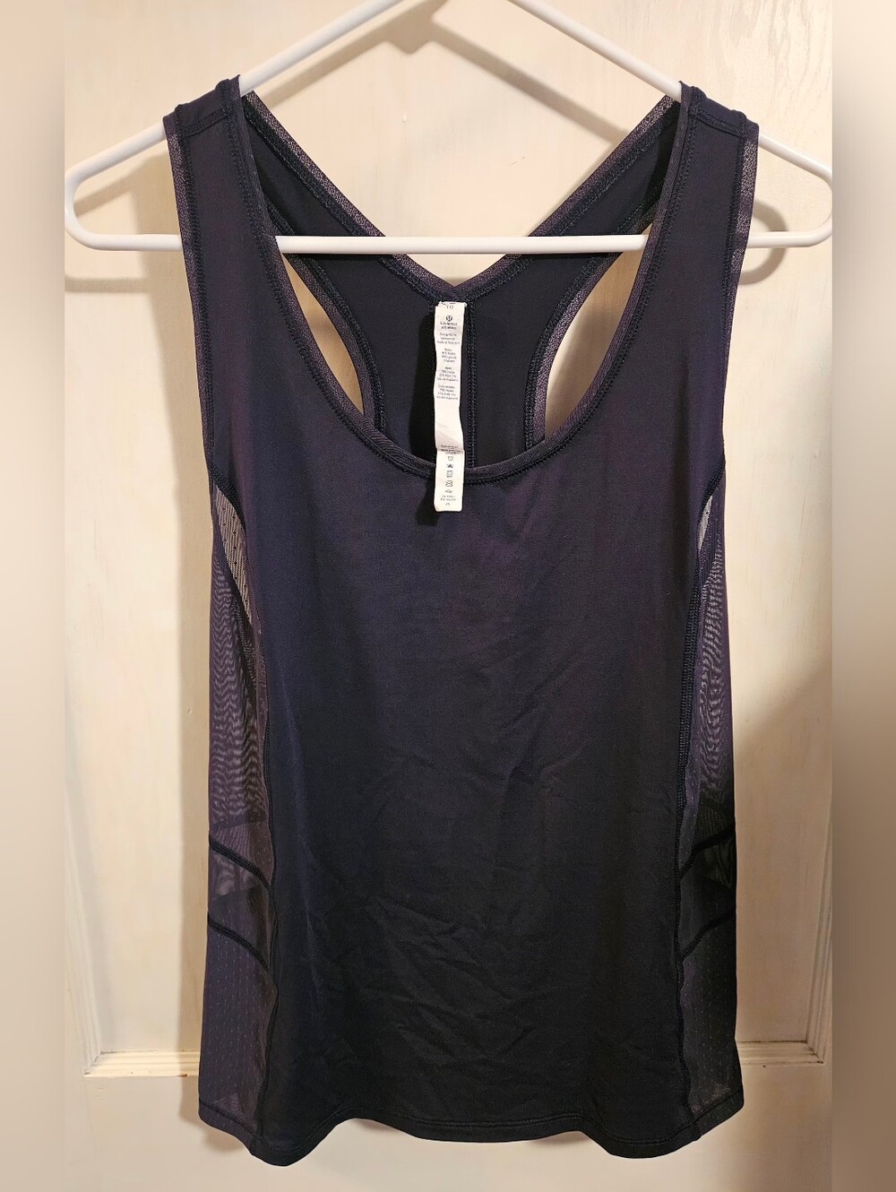 Lululemon Midnight Navy Racerback Performance Tank Size 10